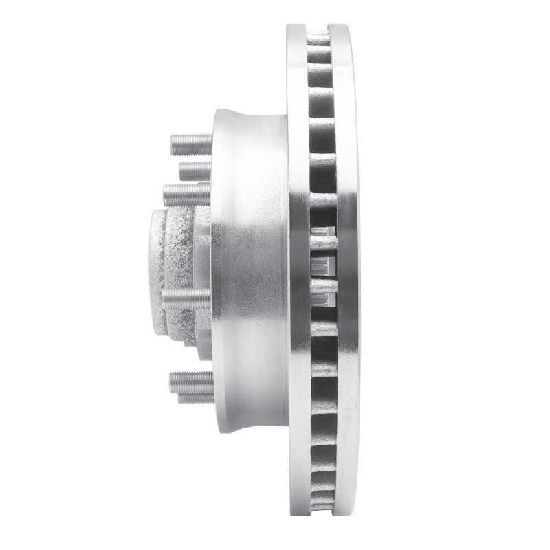 Chevrolet Express 3500 Brake Rotor (1) - Front Left - R1 Concepts - Drilled & Slotted - Silver - `01-`02